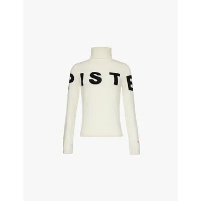 Perfect Moment Piste Merino Wool Sweater Xs In Snow-white