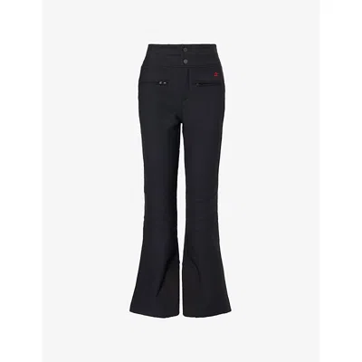 Perfect Moment Womens Aurora High-rise Flared Softshell Ski Trousers Pm Black