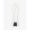 Perfect Moment Womens Aurora High-rise Flared Softshell Ski Trousers Snow White Xs In White