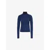 Perfect Moment Perfect Jacquard Base Layer In Twst Hndth Blk/tru Indgo