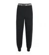 Perfect Moment La Tour Intarsia Wool-blend Tapered Track Pants In Black