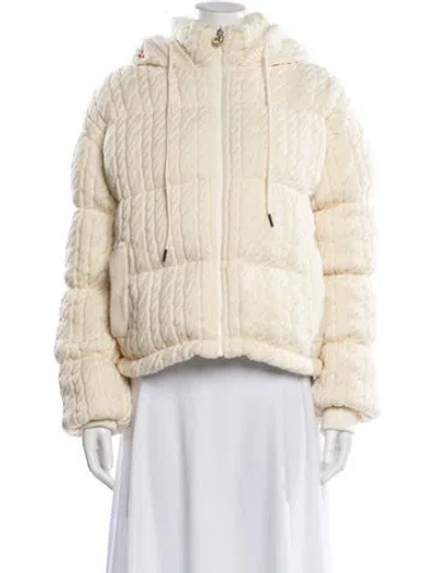 Pre-owned Perfect Moment Wool Down Jacket In Yellow