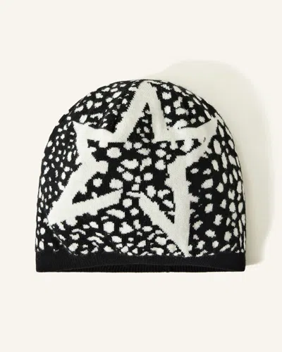 Perfect Moment Wool Jacquard Beanie Onesize In Snow-leopard