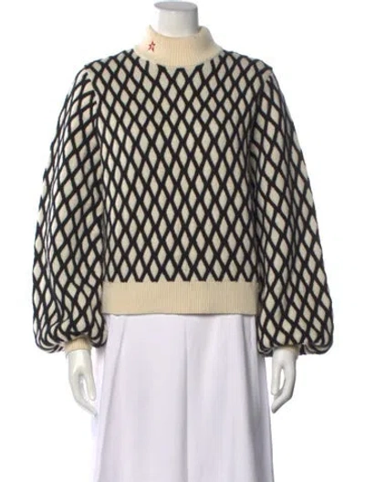 Pre-owned Perfect Moment Wool Patterned Sweater In Neutrals