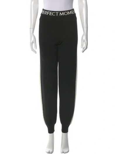 Pre-owned Perfect Moment Wool Skinny Leg Pants In Black