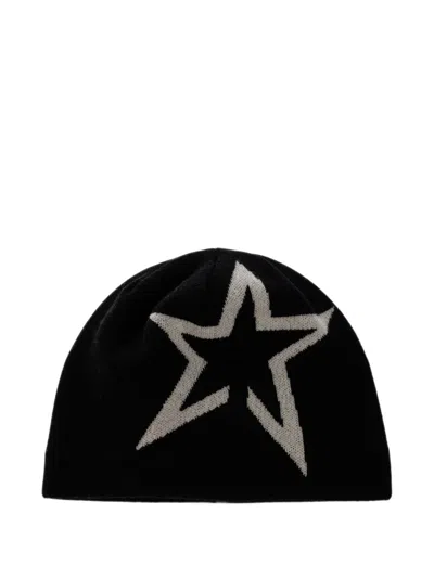 Perfect Moment Wool Star Beanie In Black