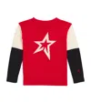 Perfect Moment Wool Star Intarsia Sweater In Red