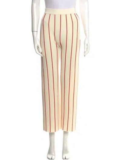 Pre-owned Perfect Moment Wool Straight Leg Pants In Yellow