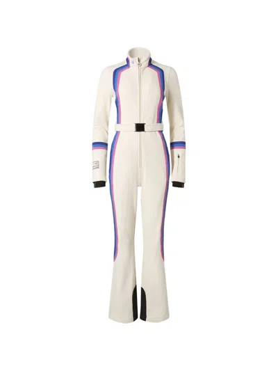 Perfect Moment X Alpine Race Track Ski Suit In Neutral