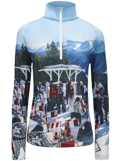 Perfect Moment X Dede Johnston Thermal Base Layer In Blau