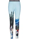 Perfect Moment Pm X Dede Johnston Thermal Legging In Blue