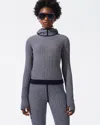 Perfect Moment Zig-zag Hoodie Xl In Navy