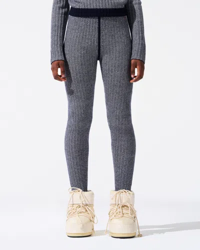 Perfect Moment Zig-zag Legging In Navy