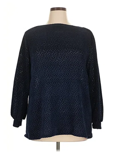 Pre-owned Perfect Peach Pullover Sweater In Blue