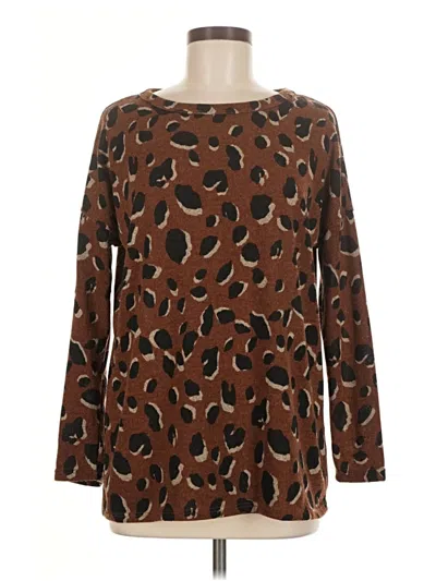 Pre-owned Perfect Peach Pullover Sweater In Brown