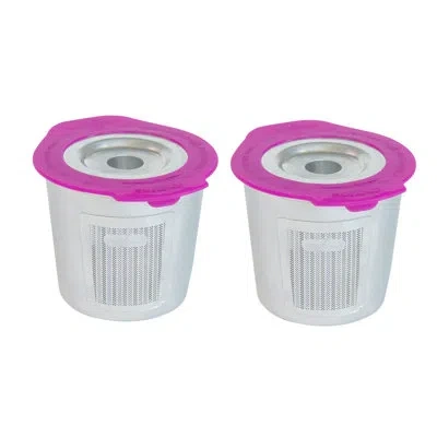 Perfect Pod Cafe Fill Deluxe Stainless Steel Reusable K-cup Coffee Filter, 2 Pack