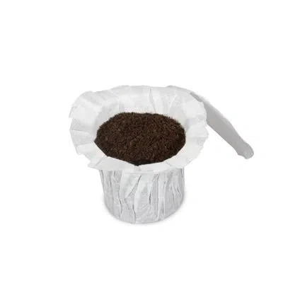 Perfect Pod Ez-carafe Paper Coffee Filter Pod, 120 Count In White