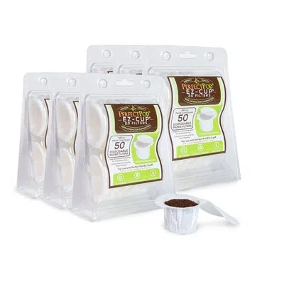 Perfect Pod Ez-cup 2.0 Filters 300ct, Paper Coffee Filters For Keurig K-cup Single Serve Brewers In White