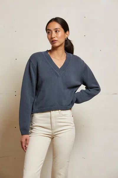 Perfect White Tee Addie In Gray