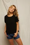 Perfect White Tee Charlotte In Black