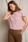 Perfect White Tee Everett Stripe