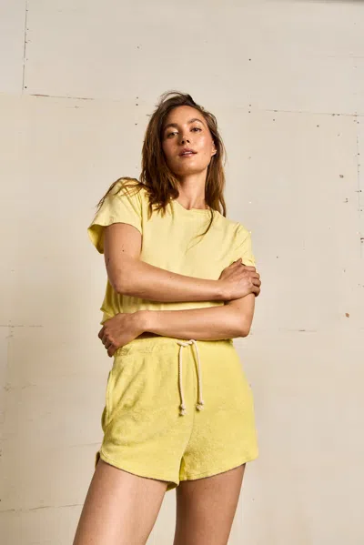 Perfect White Tee Farrah In Yellow