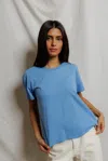 Perfectwhitetee Harley Boxy Tee In Blue