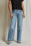 Perfect White Tee Harper Relaxed Jeans In Blue