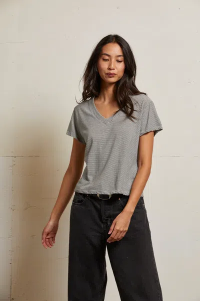 Perfect White Tee Hendrix Stripe In Multi