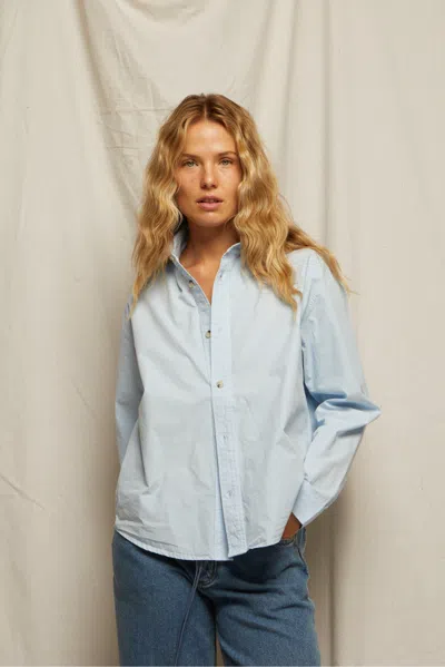 Perfect White Tee James In Blue