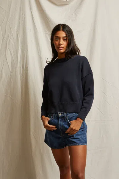 Perfect White Tee Janet In Blue