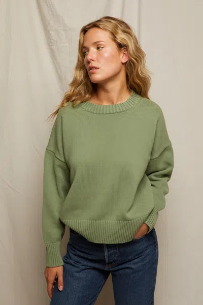 Perfect White Tee Janet In Green