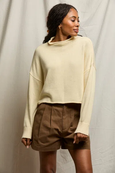Perfectwhitetee Kiki Sweater In Custard In Neutral