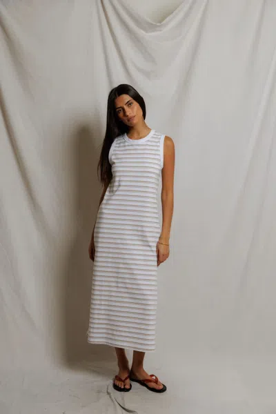 Perfectwhitetee Lanell Stripe In Brown