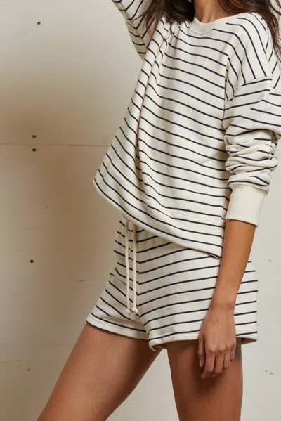 Perfect White Tee Layla Stripe In White