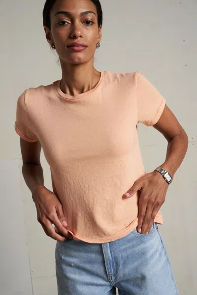 Perfect White Tee Lisa In Orange