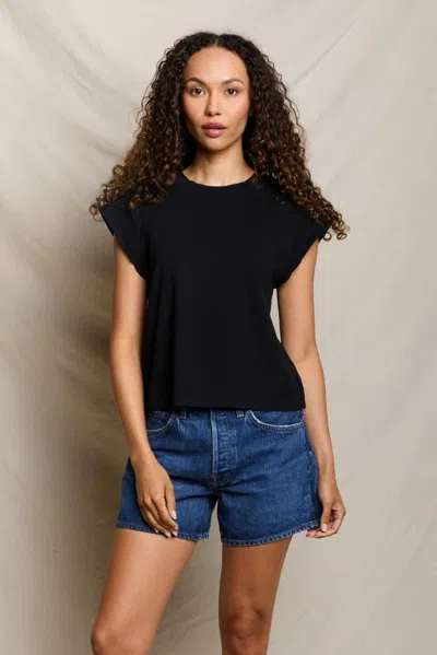 Perfect White Tee Porter In Black