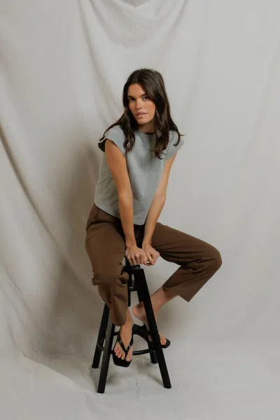 Perfect White Tee Porter In Gray