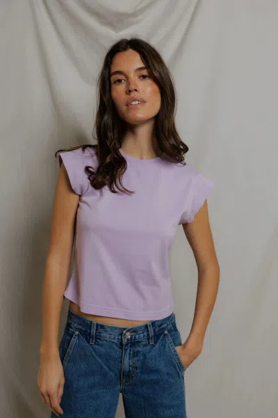 Perfect White Tee Porter In Purple