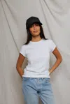 Perfect White Tee Pwt Hat In Black