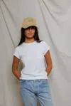 Perfect White Tee Pwt Hat In Brown