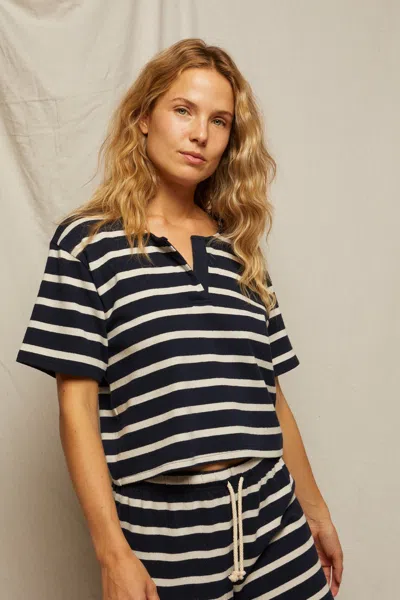 Perfect White Tee Sarah In Blue