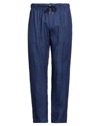 Perfection Man Pants Navy Size 38 Linen