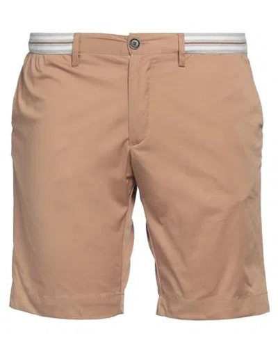 Perfection Man Shorts & Bermuda Shorts Brown Size 38 Cotton, Nylon, Elastane