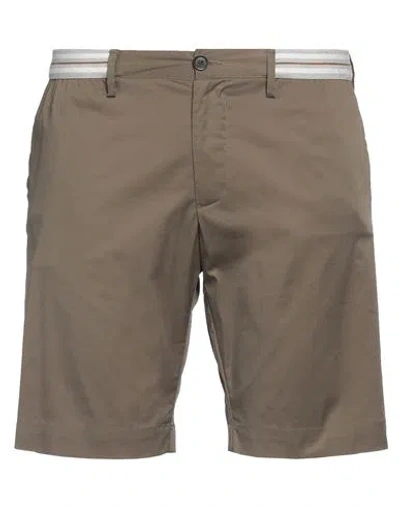 Perfection Man Shorts & Bermuda Shorts Military Green Size 38 Cotton, Nylon, Elastane