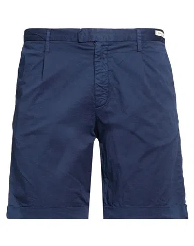 Perfection Man Shorts & Bermuda Shorts Navy Size 38 Cotton, Elastane