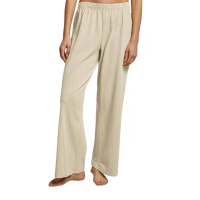 Perfectwhitetee Adele Cotton Pants In Sand Dune In Brown