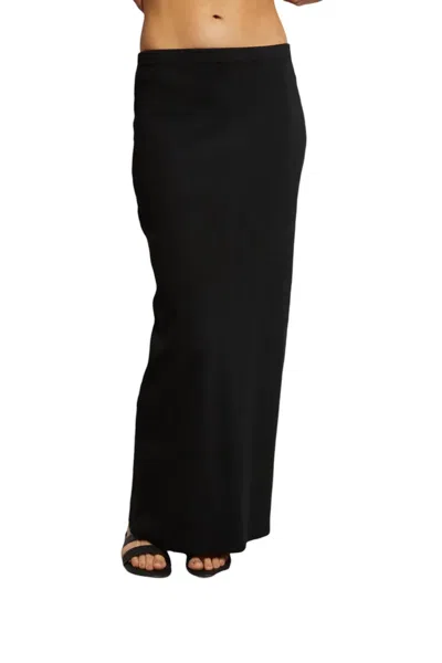 Perfectwhitetee Aja Blondie Skirt In True Black