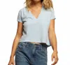 Perfectwhitetee Alanis V-neck In Sky Blue In Blue
