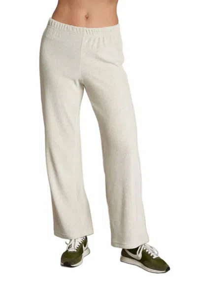 Perfectwhitetee Alex Velour Sweatpant In Oatmeal In White